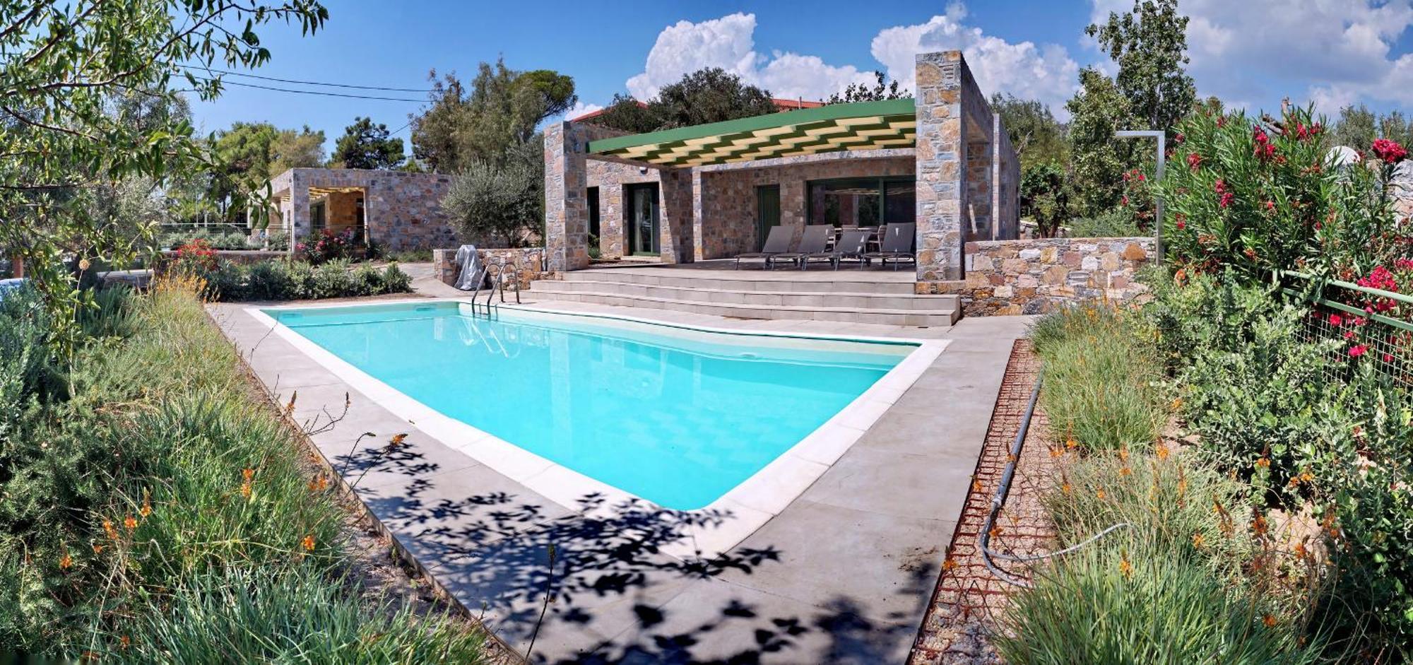 Ouzo Stone House 1 With Private Pool Plomari Exterior foto