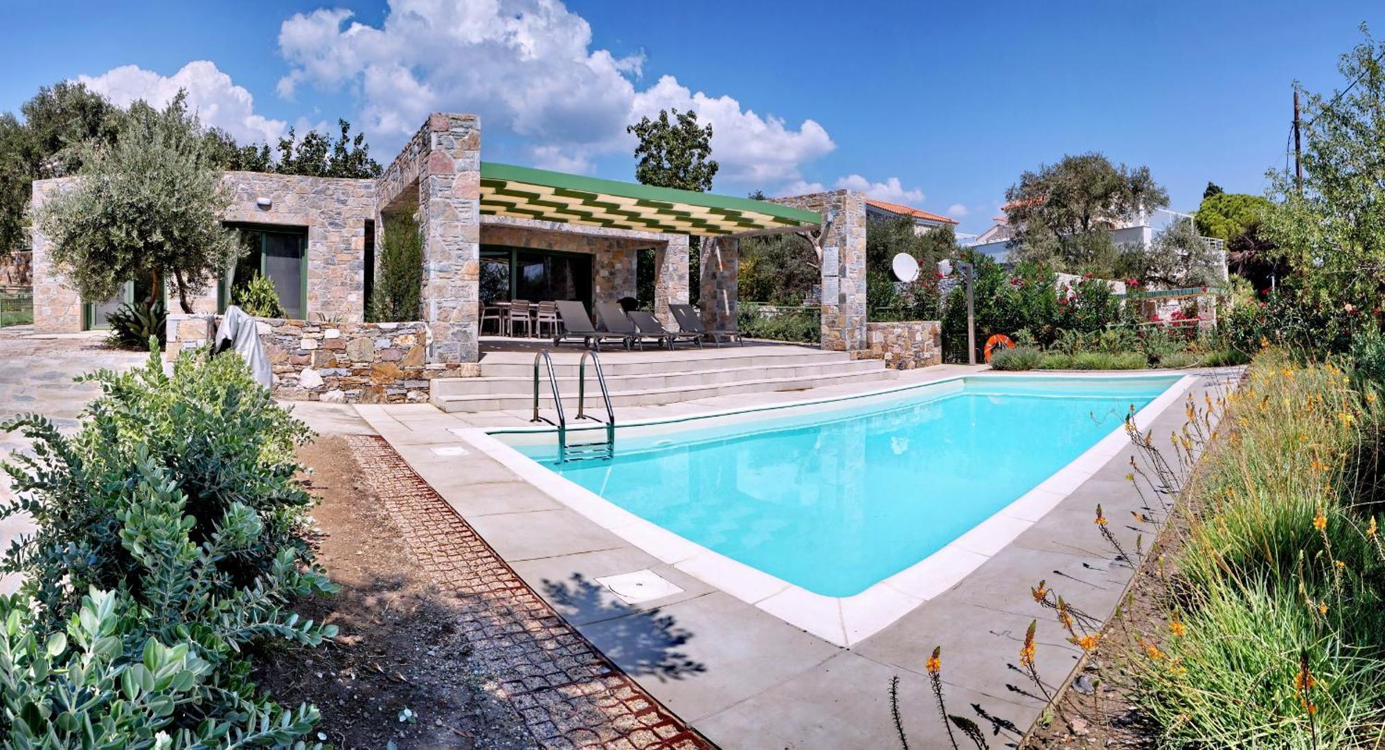 Ouzo Stone House 1 With Private Pool Plomari Exterior foto
